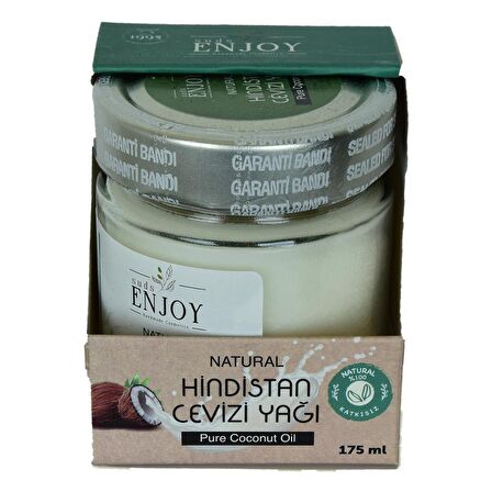 SudsEnjoy Natural Hindistan Cevizi Yağı Soğuk Sıkım Press 175Gr