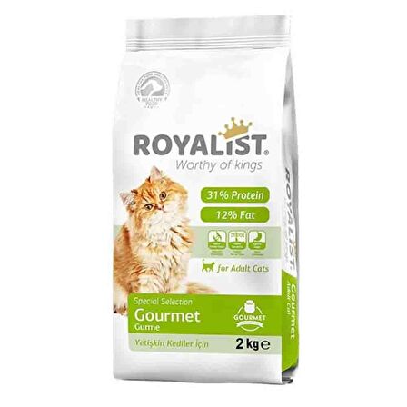 Royalist Premium Renkli Taneli Yetişkin Kedi Maması 2 Kg