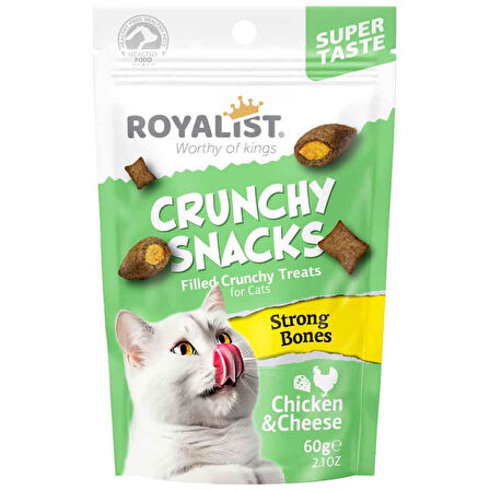 Royalist Kedi Ödülü Crunchy Snacks Tavuku Peynirli 60 Gr