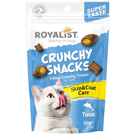 Royalist Kedi Ödülü Crunchy Snacks Tuna Balıklı 60 Gr