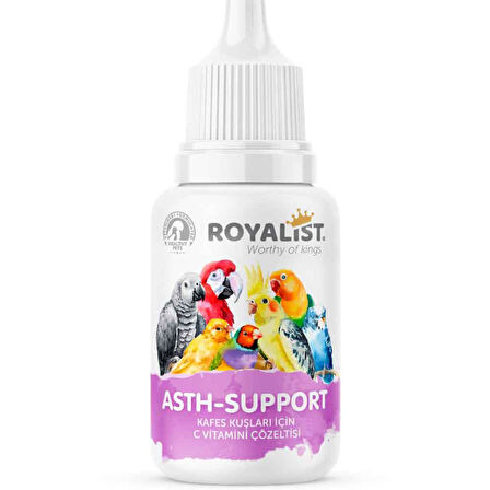 Royalist Kuşlar İçin C Vitamini ve Astım Desteği 30 Ml