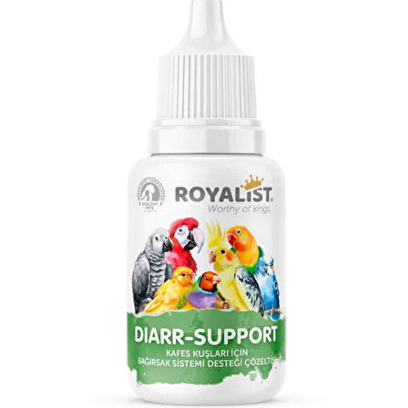 Royalist Kuşlar İçin Sindirim Sistemi ve Bağırsak Düzenleyici 30 Ml