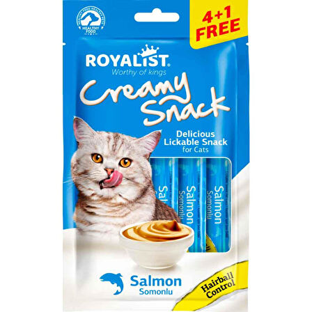 Royalist Kedi Ödülü Somonlu Hairball Krema 5X15 Gr