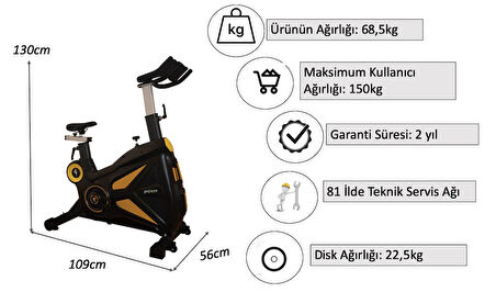 PROFORCE MS 300 SPİN BİKE - KONDİSYON BİSİKLETİ