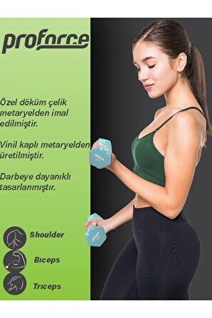 Vdb Dışı Vinil Kaplı Içi Çelik Döküm Ağırlık Dambıl 3 Kg -tek Adet