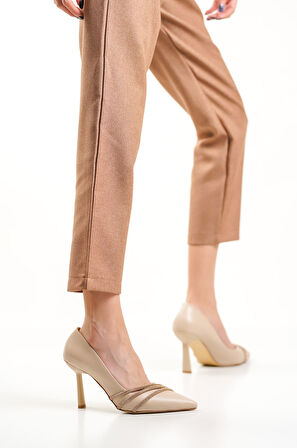 Lorisir Nude Kadın İnce Topuklu Stiletto
