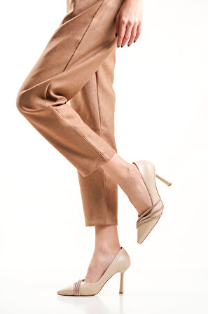 Lorisir Nude Kadın İnce Topuklu Stiletto