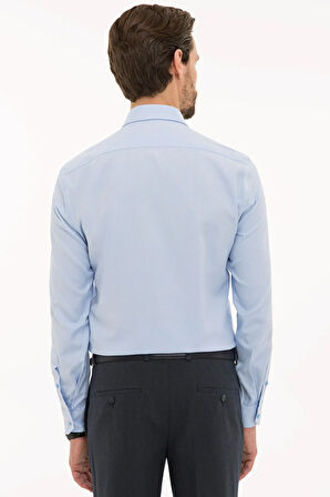 Gri Slim Fit Oxford Gömlek
