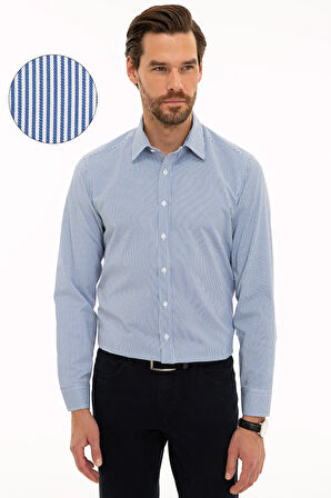 Mavi Slim Fit Gömlek