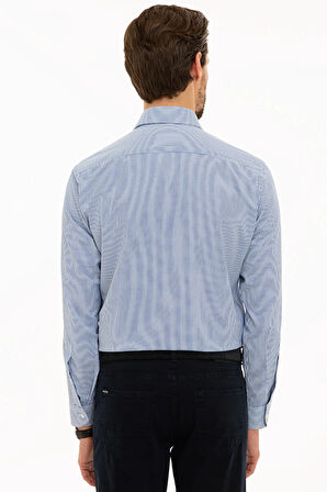 Mavi Slim Fit Gömlek