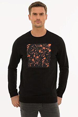 Erkek Siyah Standart Fit Sweatshirt G021SZ082.000.1235931