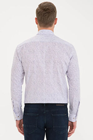 Mor Slim Fit Gömlek