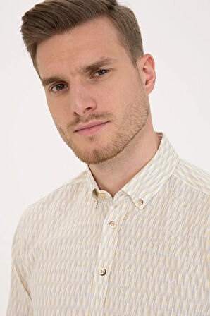 Sarı Regular Fit Gömlek