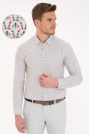 Lacivert Slim Fit Gömlek
