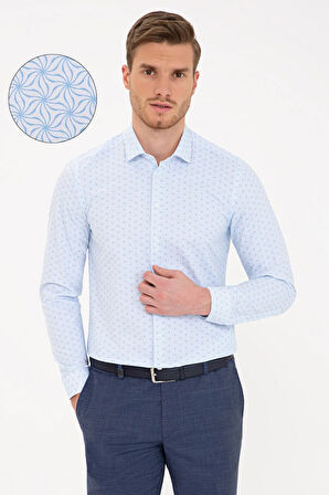 Açık Mavi Slim Fit Gömlek
