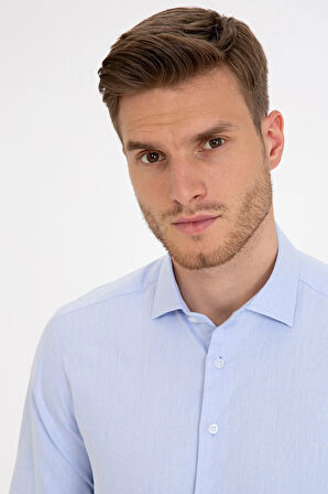 Açık Mavi Slim Fit Gömlek