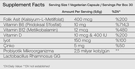 Folbiotic 30 Kapsül