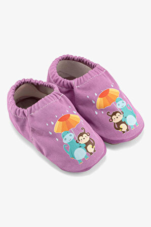 Umbrella Flower Hyper Mor Menekşe Barefoot Akıllı Patik
