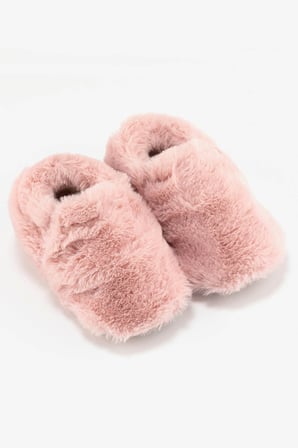 Furry Furry Pembe Kurk Barefoot Patik