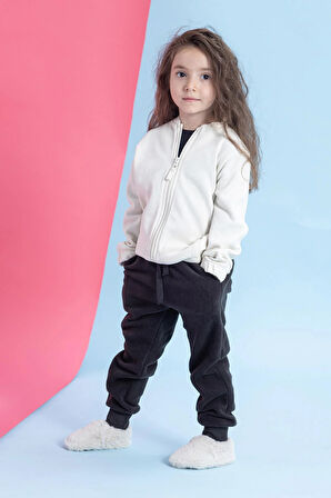 Furry Furry Kırık Beyaz Kürk Barefoot Patik (Hediye Seti)