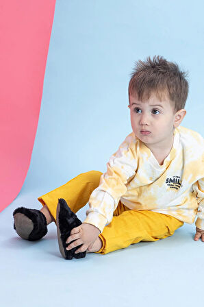 Furry Furry Siyah Kürk Barefoot Patik (Hediye Seti)