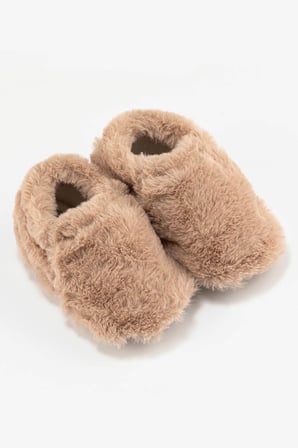 Furry Furry Bej Kurk Barefoot Patik