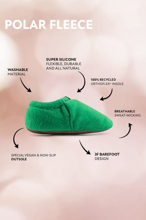 Polar Fleece Yeşil Polar Barefoot Patik