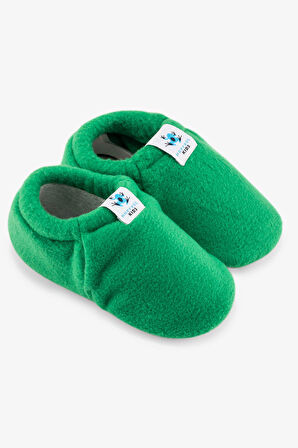 Polar Fleece Yeşil Polar Barefoot Patik (Hediye Seti)