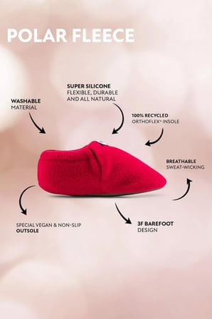 Polar Fleece Fuşya Polar Barefoot Patik