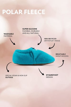 Polar Fleece Turkuaz Polar Barefoot Patik