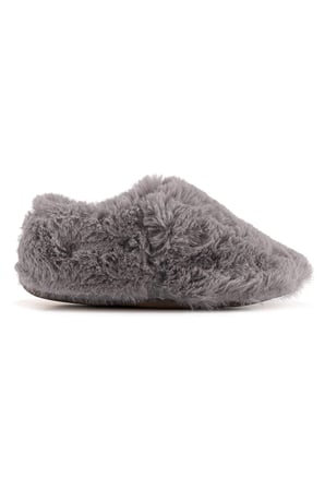 Furry Furry Gri Kurk Barefoot Patik