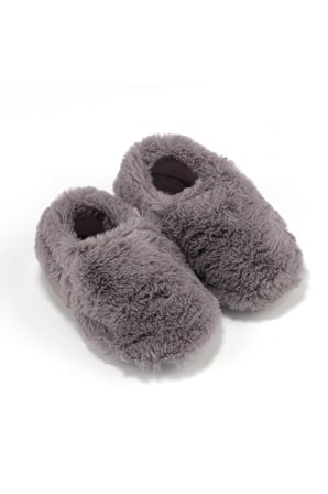 Furry Furry Gri Kurk Barefoot Patik