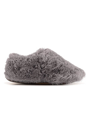 Furry Furry Gri Kürk Barefoot Patik (Hediye Seti)