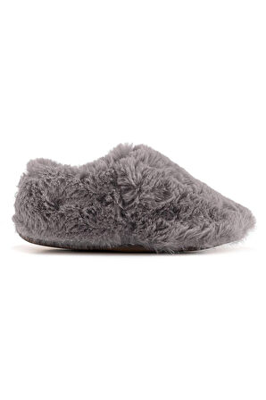 Furry Furry Gri Kürk Barefoot Patik (Hediye Seti)