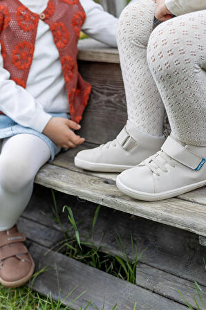 Smart Walker High Top Süper Mat Bej Barefoot Çocuk Bot