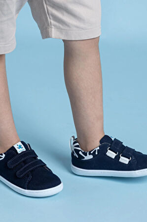 Smart Walker Recycled Canvas Eco Lacivert Barefoot Çocuk Ayakkabı