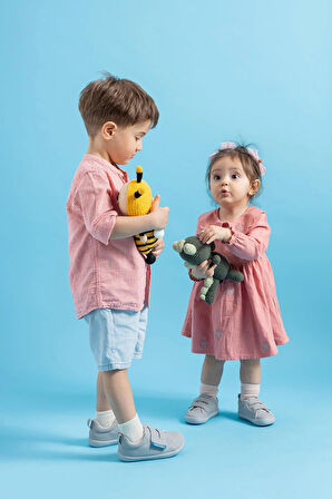 Smart Walker Casual Süper Mat Pembe Barefoot Çocuk Ayakkabı