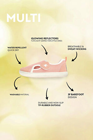 Multi Pembe Mix Barefoot Çocuk Ayakkabı