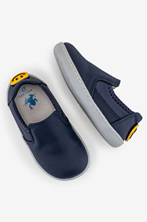 Smart Walker Slip-On #Tags Süper Mat Lacivert Barefoot Işıklı Çocuk Ayakkabı