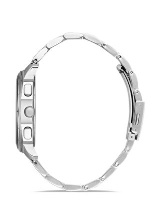 Santa Barbara Polo Racquet Club SB.1.10386.2 Tüm Fonksiyonları Aktif 5 ATM Su Geçirmezlik Değerine Sahip Çelik Kordon Çelik Kasa Metalik Renk Erkek Kol Saati