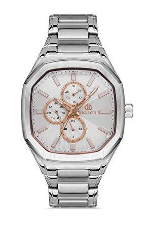 Bigotti BG.1.10460.1 Fonksiyonlar Aktif Takvimli 5 Atm Su Geçimezlik Metalik Renk Erkek Kol Saati