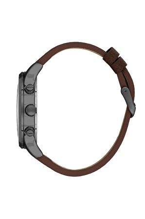 Daniel Klein DKE.1.10415.3 Tüm Fonksiyonları Aktif Deri Kordonlu Kahverengi Erkek Kol Saati