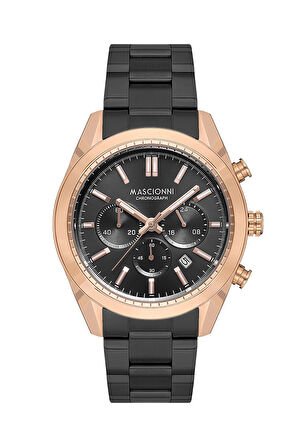 Mascionni Siyah Çelik Kordon Erkek Kol Saati LM.1.2183.06