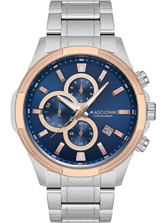 Mascionni Gümüş Çelik Kordon Erkek Kol Saati LM.1.2189.05