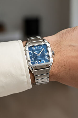 Mascionni Gümüş Çelik Kordon Erkek Kol Saati LM.1.1287.3