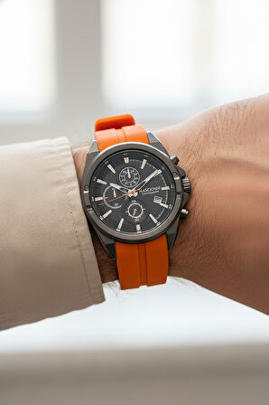 Mascionni Turuncu Silikon Kordon Erkek Kol Saati LM.1.2300S.5