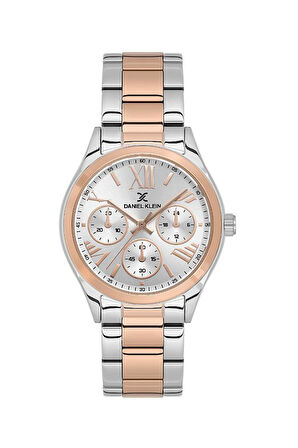 Daniel Klein DKF.1319D.06 Fonksiyonlar Pasif Metalik-Rose Kadın Kol Saati