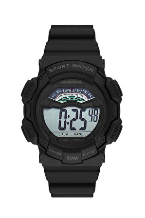 DANIEL KLEIN DK.2153-3 SİYAH SİLİKON KORDON DİJİTAL ERKEK KOL SAATİ