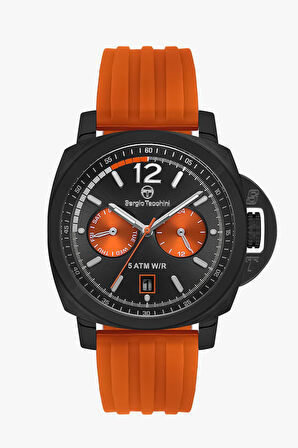 Sergio Tacchini Erkek Kol Saati ESST.B.10414-4, Silikon Kordon, 43 mm Kasa Çapı