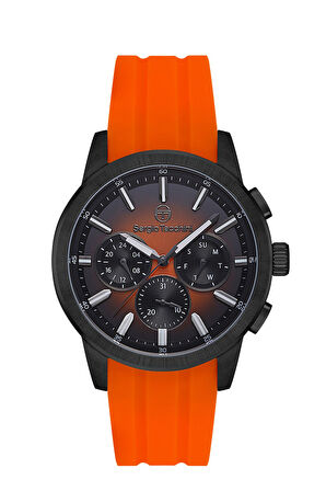Sergio Tacchini Erkek Kol Saati ESST.B.10419-4, Silikon Kordon, 45 mm Kasa Çapı